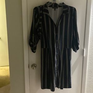 Black and white short dress half quarter sleeve dress 3x never worn